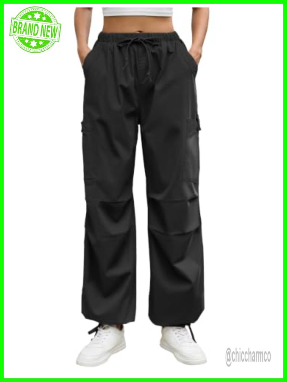 Women's Baggy Cargo Pants Cotton Hiking Track Pants